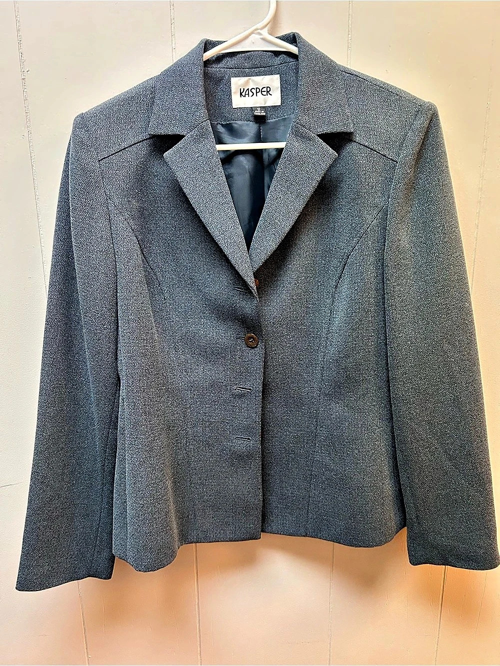 Kasper Gray Blazer Size 12 Like New